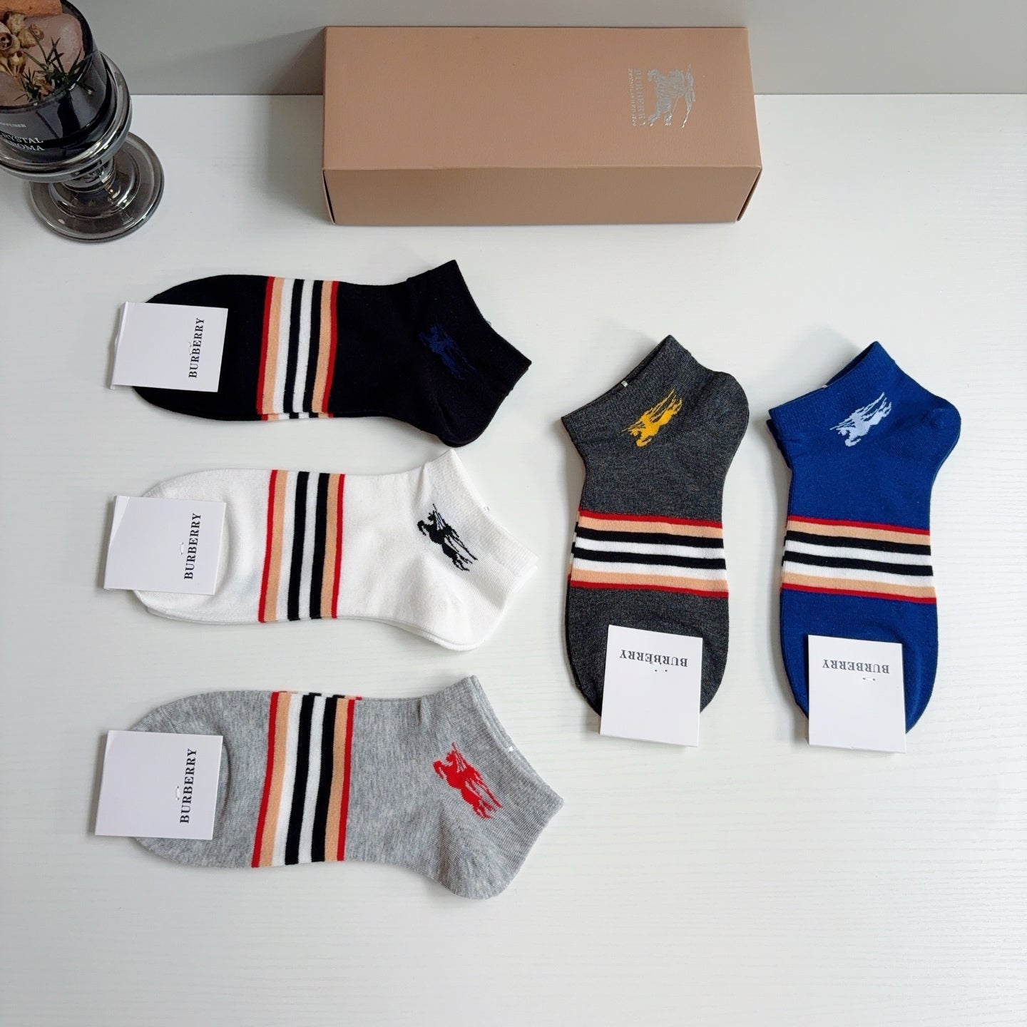 BURBERRY 26S ANKLE SOCKS 408719 (1 BOX)