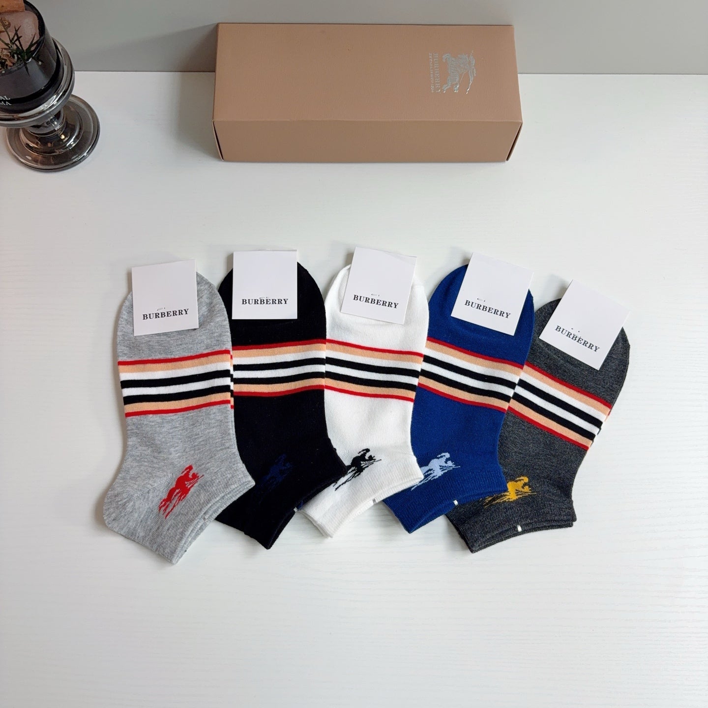 BURBERRY 26S ANKLE SOCKS 408719 (1 BOX)