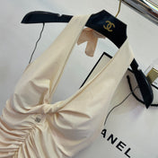 CC BIKINI SWIMSUIT SET IN IVORY 599124
