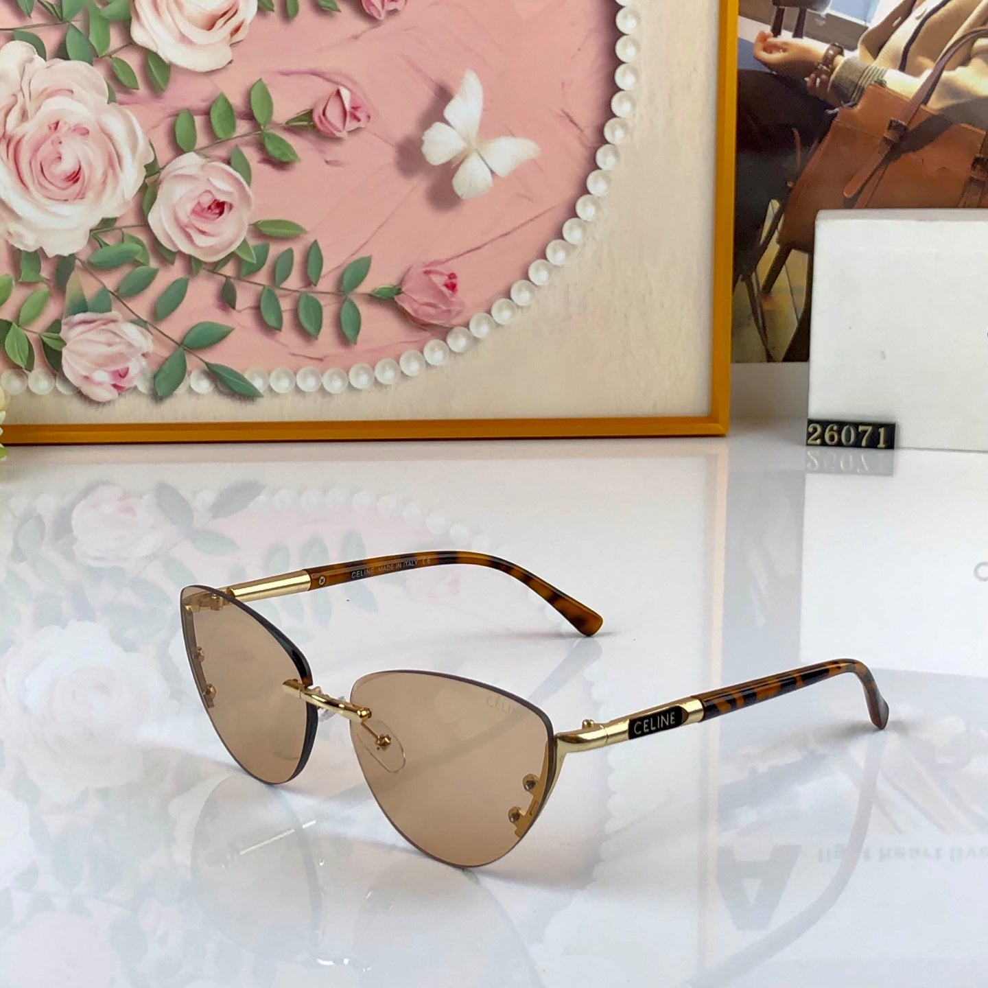 CELINE 26S SHIELD FRAME IN METAL 434239