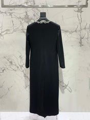YSL 25S DIAMOND-EMBELLISHED LONG DRESS STYLE 186