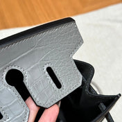 BIRKIN FAUBOURG TOUCH 20 IN DOVE GRAY CALFSKIN WITH SILVER HARDWARE