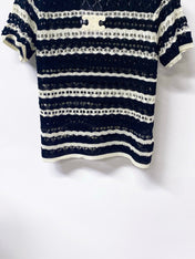 CELINE 26S SHORT-SLEEVE KNIT TOP 487