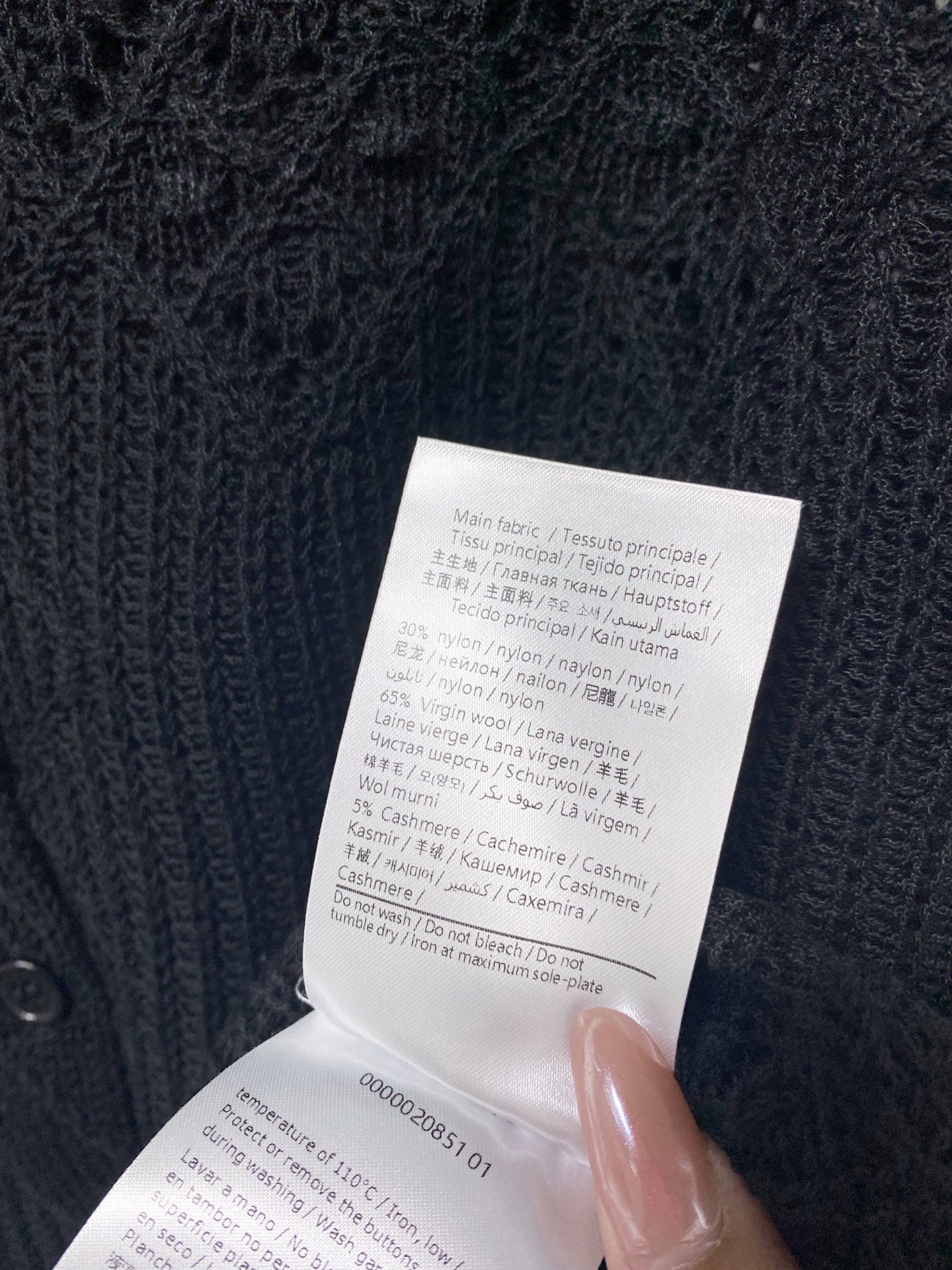 VALENTINO 26S OPENWORK KNIT BUTTON CARDIGAN 383