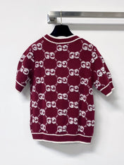 GUCCI 26S SHORT-SLEEVE KNIT SWEATER 526
