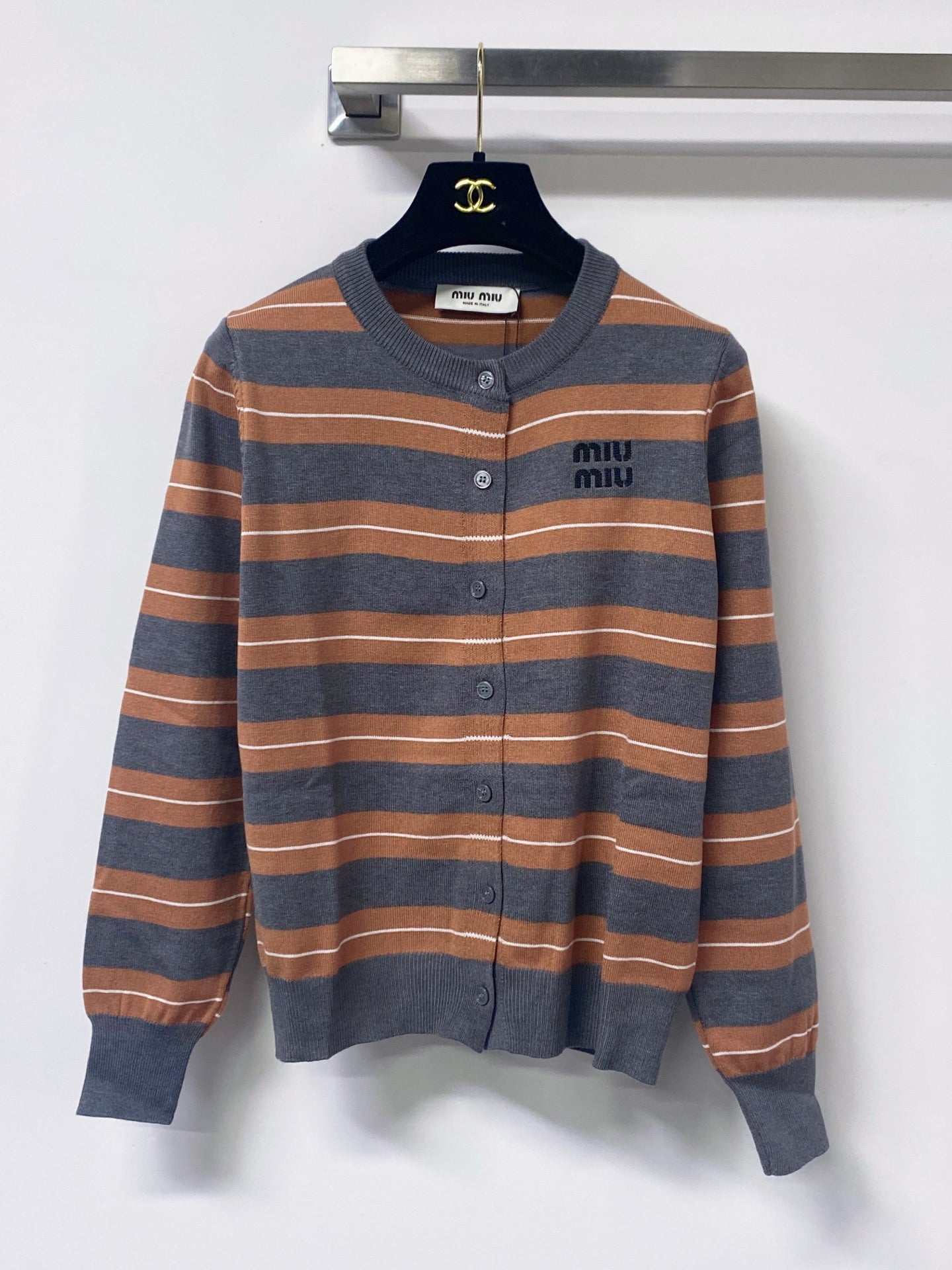MIUMIU 26S KNIT CARDIGAN AND MINI SKIRT SET 1441