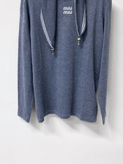 MIUMIU 26S LONG-SLEEVE KNIT TOP 1401