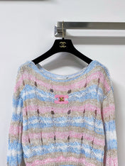 CELINE 26S STRIPED KNIT SWEATER 743