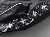 LV HOODED JACKET BLACK MIX WHITE MONOGRAM 239001