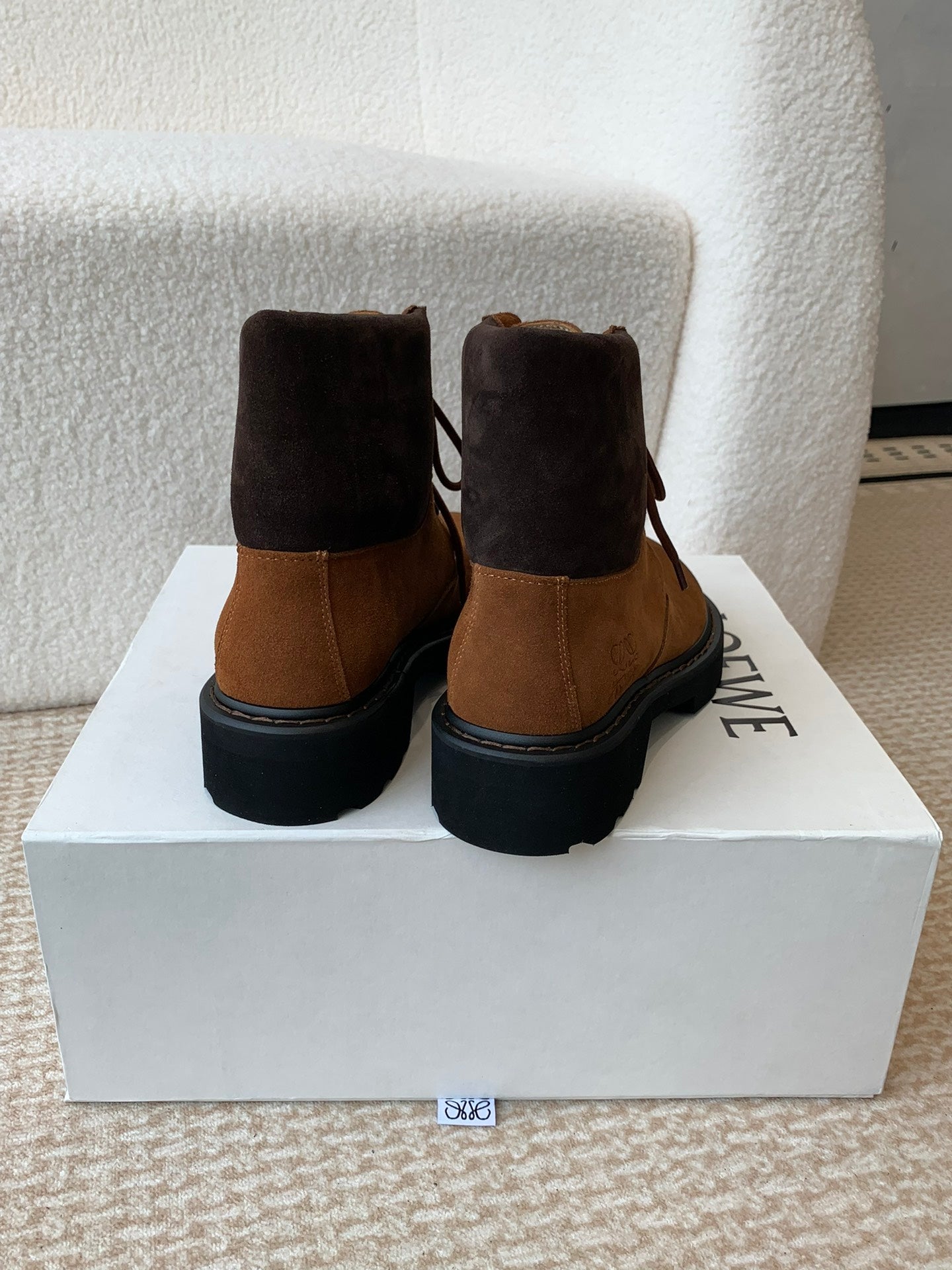 LW SIERRA COMBAT BOOT CARAMEL SUEDE