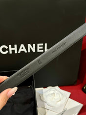 CHANEL 26S BELT 20 MM IN BLACK CALFSKIN 658409