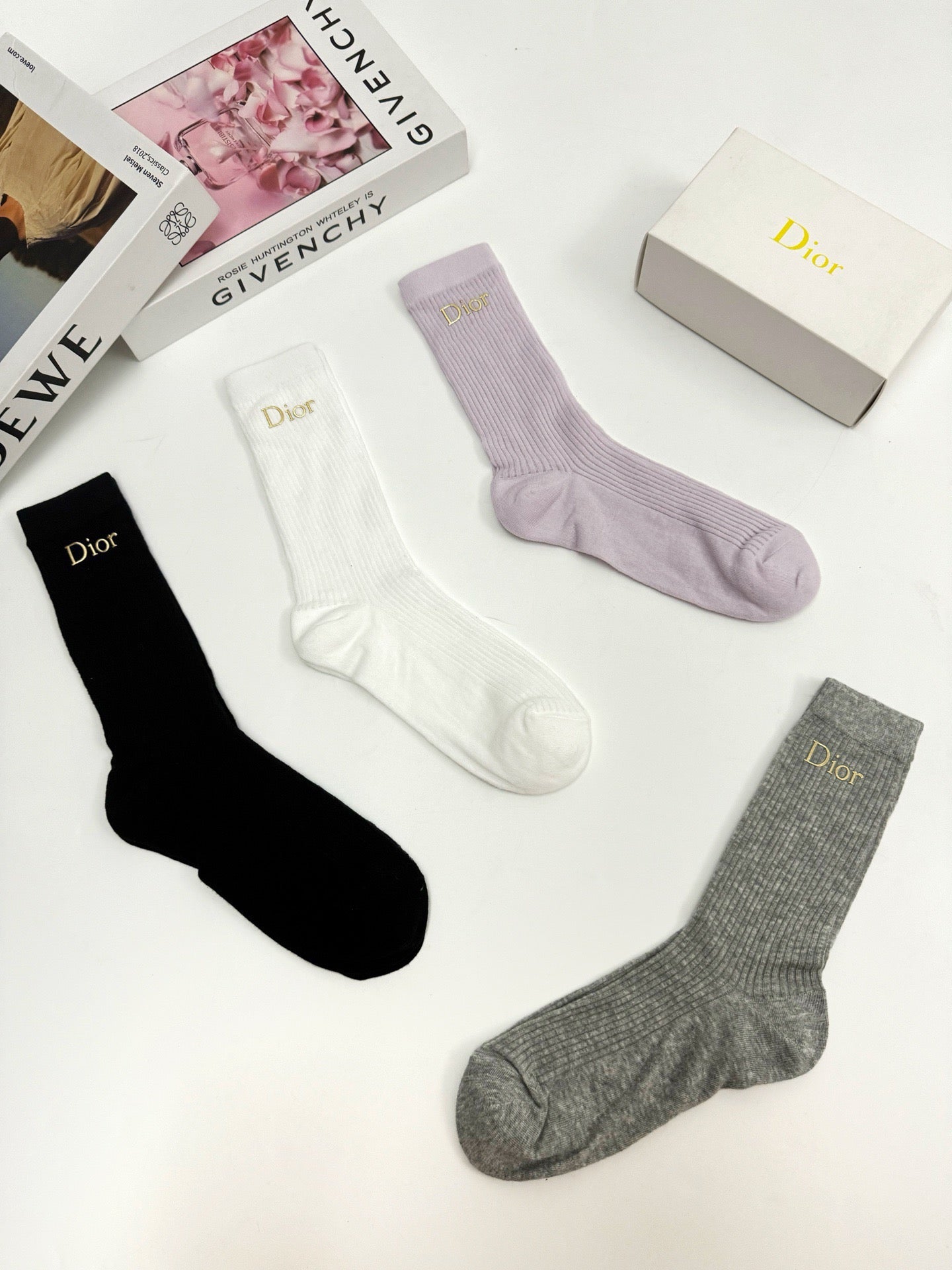 DIOR 26S CREW SOCKS 400442 (1 BOX)