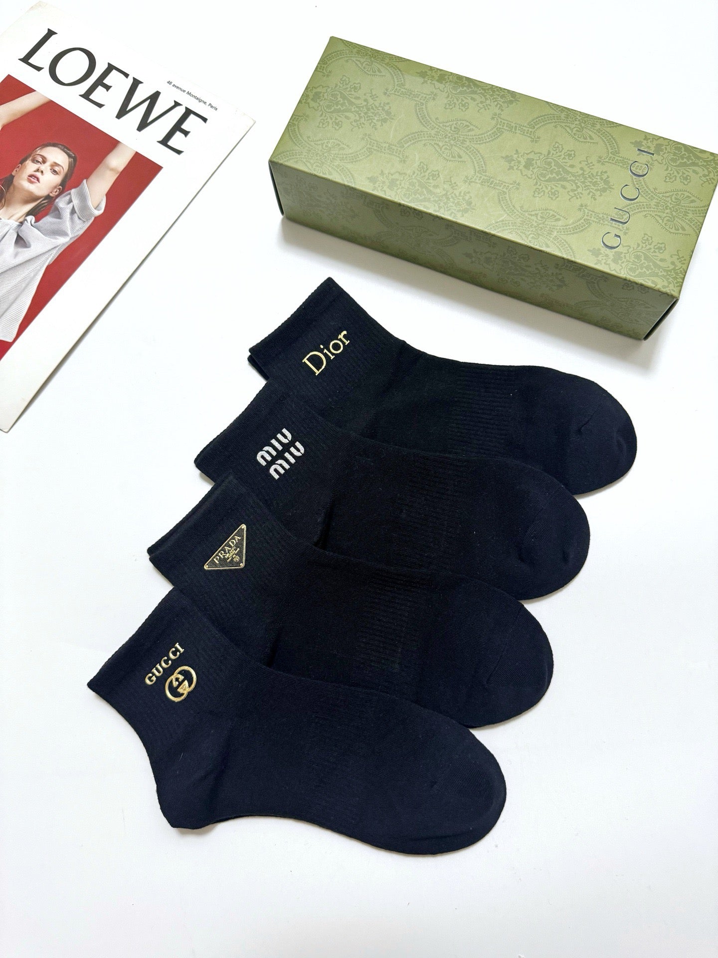 MIUMIU 26S ANKLE SOCKS 408739 (1 BOX)