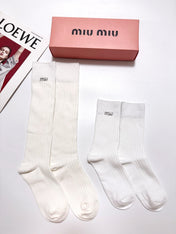 MIUMIU 26S CREW SOCKS 412443 (1 BOX)