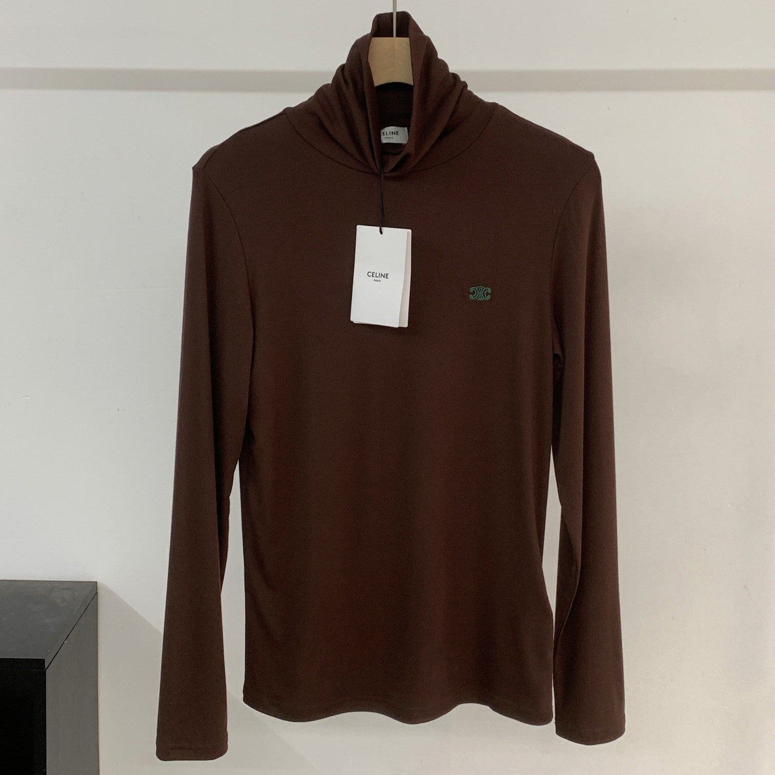 CELINE 25S EMBROIDERED LONG-SLEEVE T-SHIRT 0038