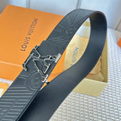 LV 25S BELT 40 MM IN BLACK CALFSKIN 593226