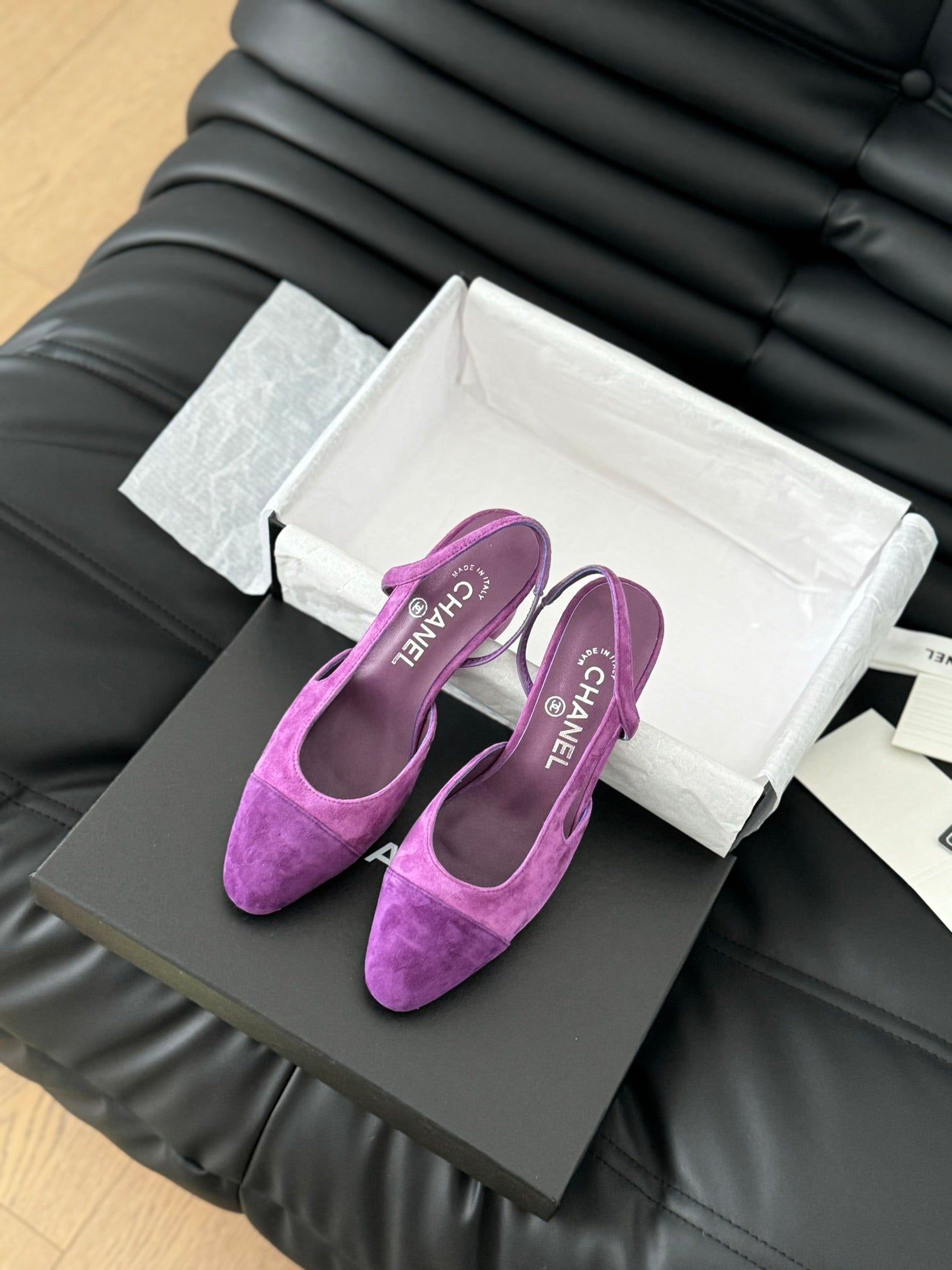 CLASSIC HIGH SLINGBACK VIOLET PURPLE SUEDE
