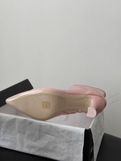 CHANEL 26S ANKLE BOOTS IN PINK LAMBKIN