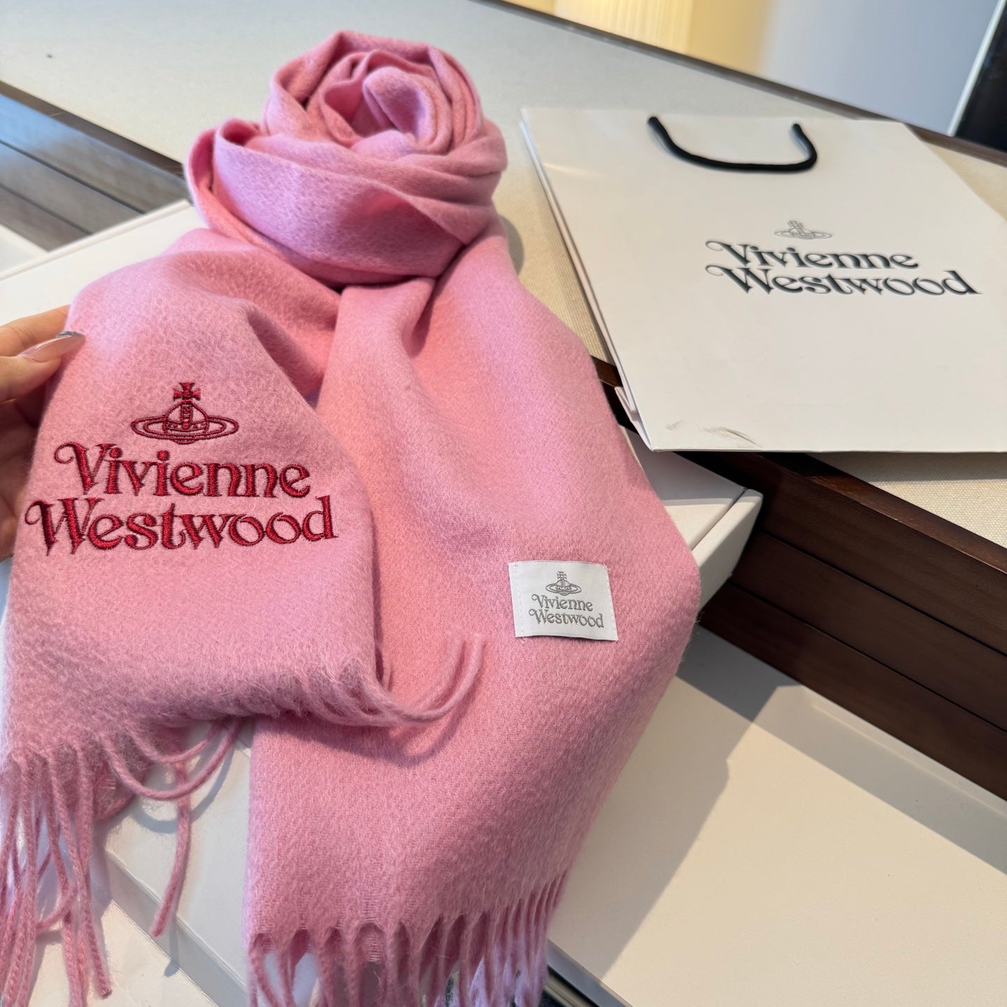 HERMES 26S LONG SCARF 180 IN WOOL 502195