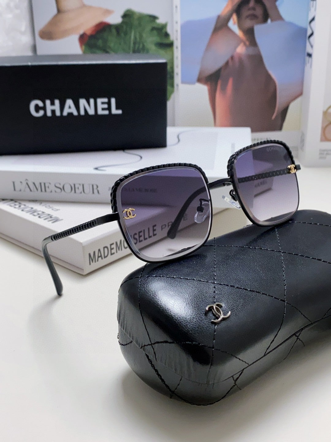 CHANEL 26S RECTANGULAR FRAMES IN ACETATE 399851