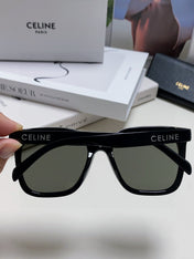 TRIOMPHE SUNGLASSES 552776 IN BLACK ACETATE TEXT LOGO