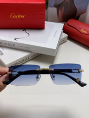 CARTIER 26S RIMLESS RECTANGULAR FRAME IN METAL 439510