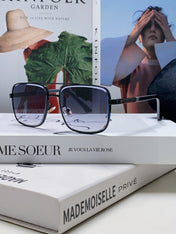 SQUARE FRAME SUNGLASSES 570213 IN METAL