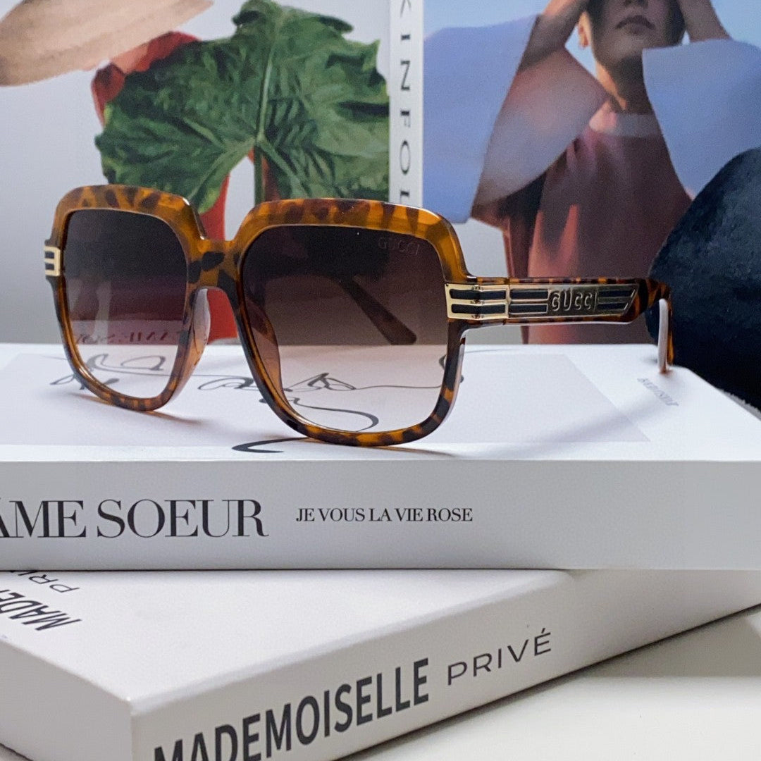 SQUARE FRAME SUNGLASSES 570231 IN ACETATE AND METAL