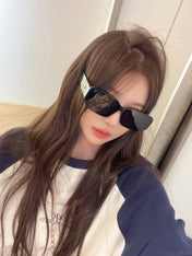 GLIMPSE SUNGLASSES 576821 IN BLACK ACETATE
