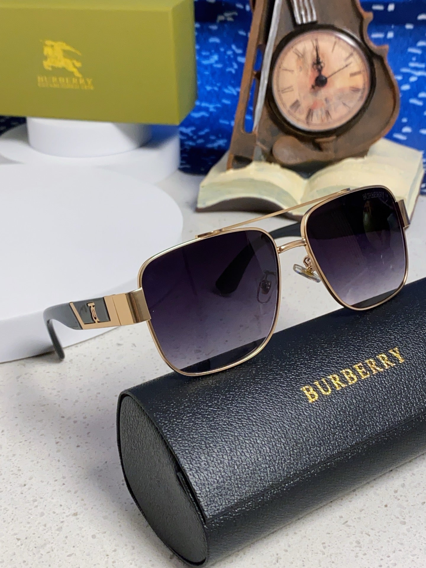 BURBERRY 26S SQUARE FRAME IN METAL 399693