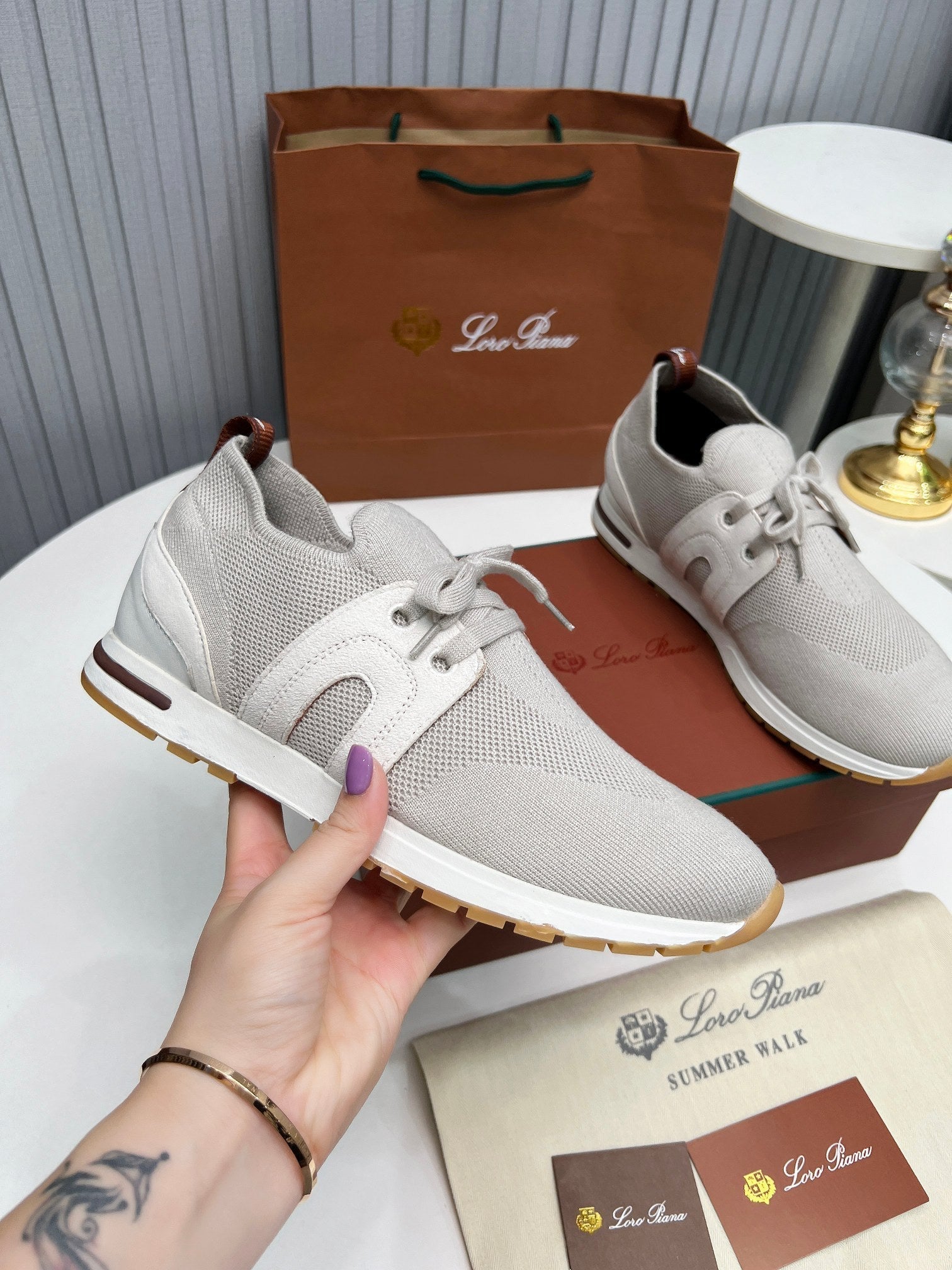 LP 360 FLEXY WALK SNEAKER LIGHT GRAY FABRICS