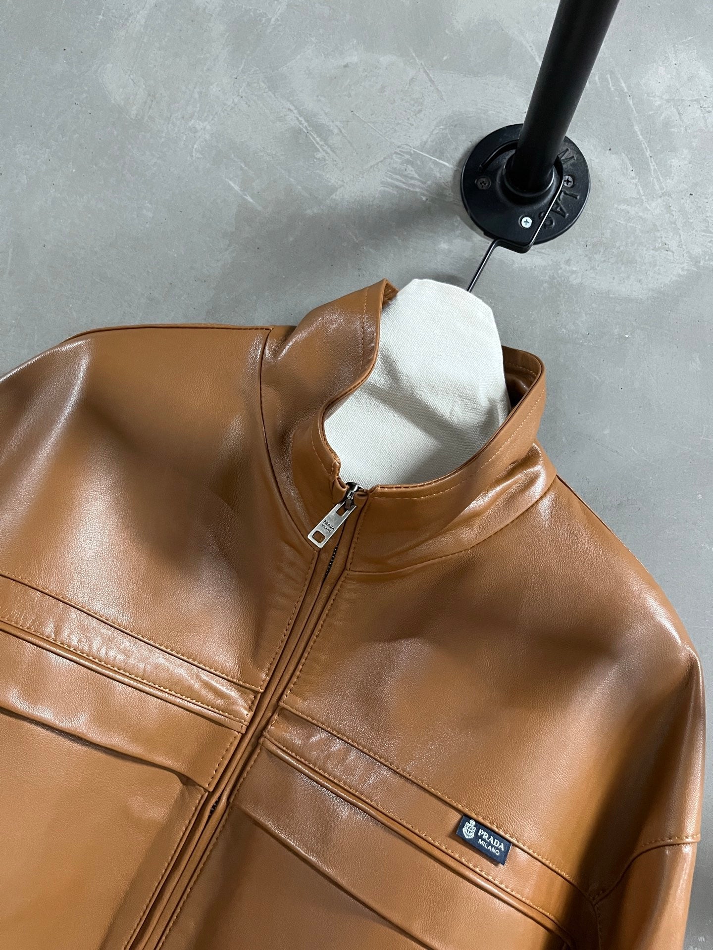 PRADA 26S LEATHER JACKET 1120