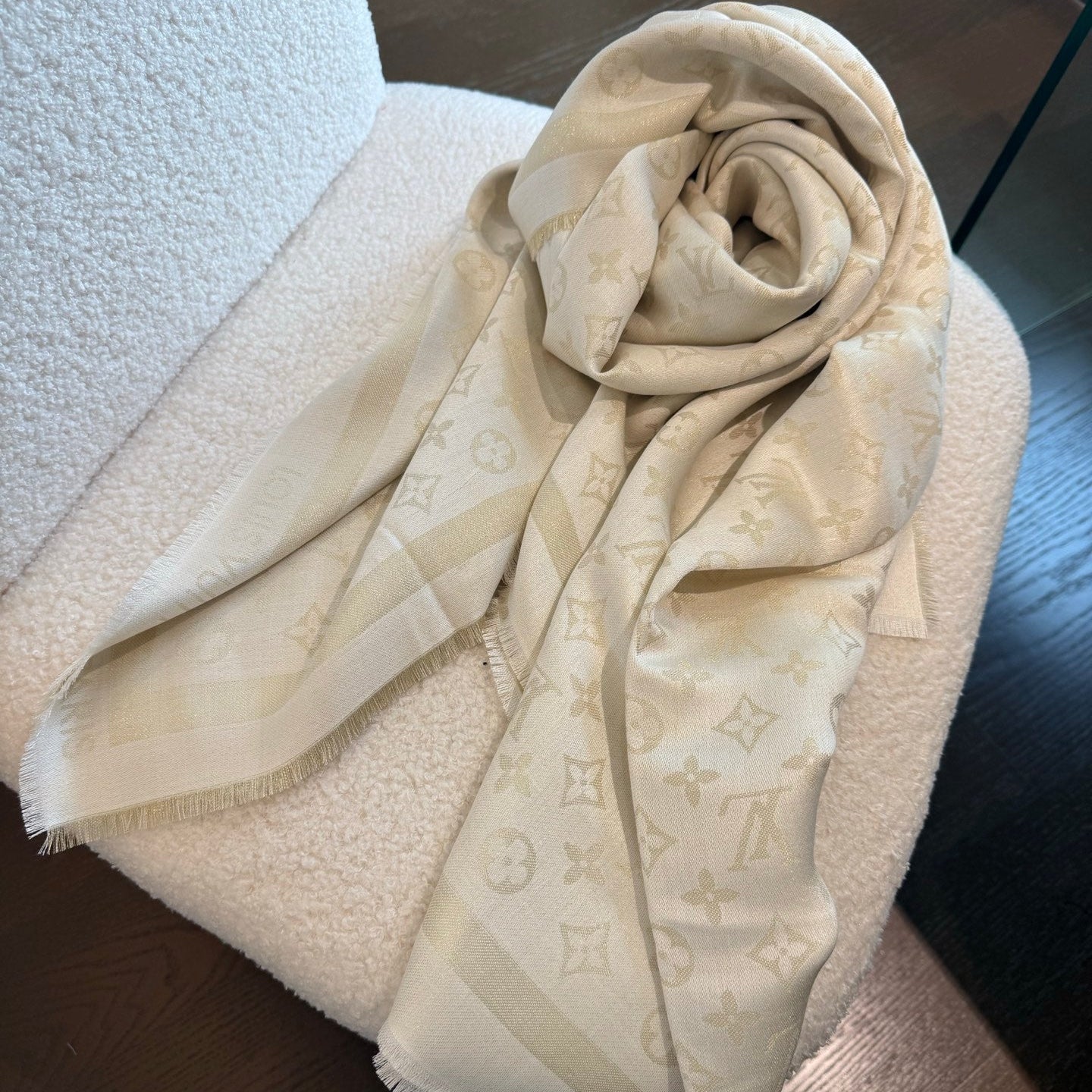 LV 26S SCARF 140 IN CASHMERE 318384