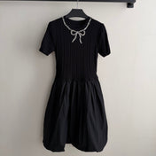 VALENTINO 26S SHORT SLEEVE KNIT DRESS 213