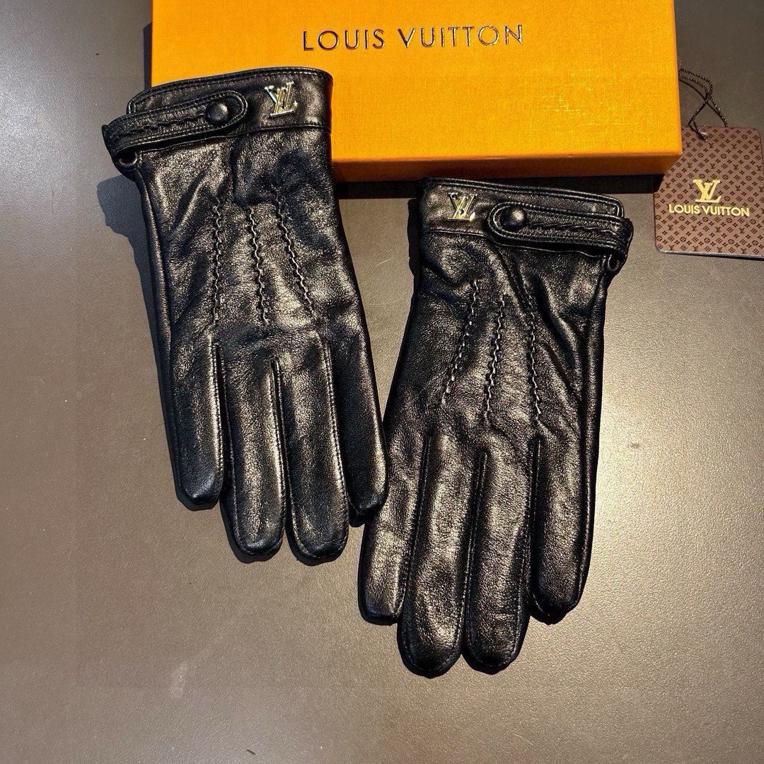GLOVES IN BLACK LAMBSKIN 456344