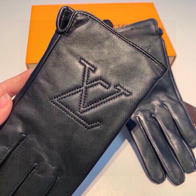 LV GLOVES IN BLACK LAMBSKIN 467961