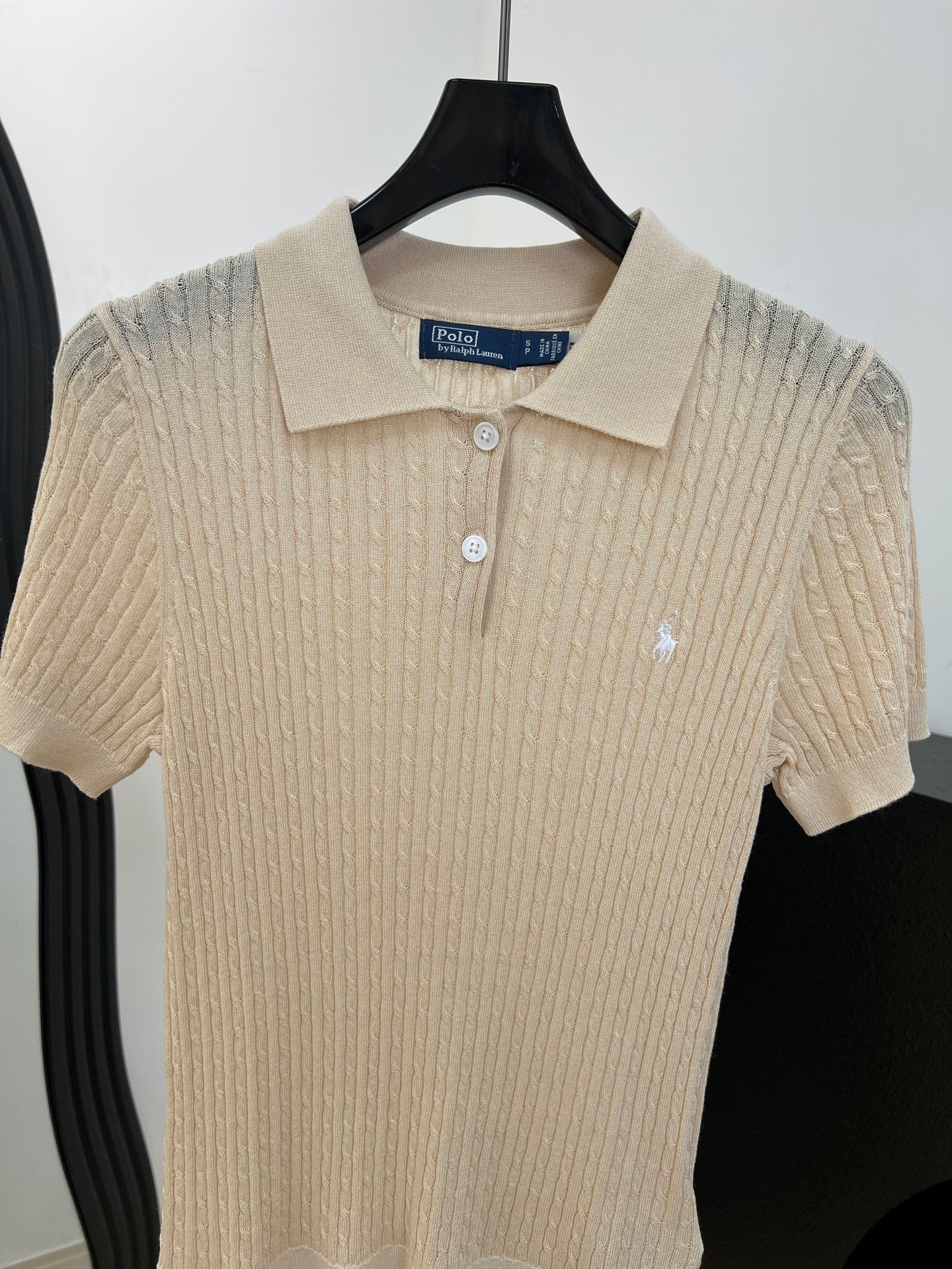RALPH LAUREN 26S SHORT SLEEVE KNIT POLO TOP 495