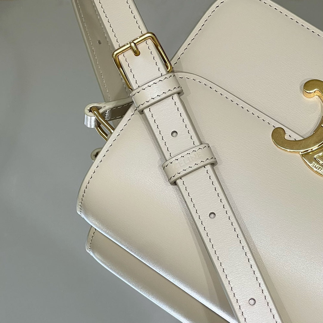 MINI CLAUDE 22 SHINY CALFSKIN WHITE
