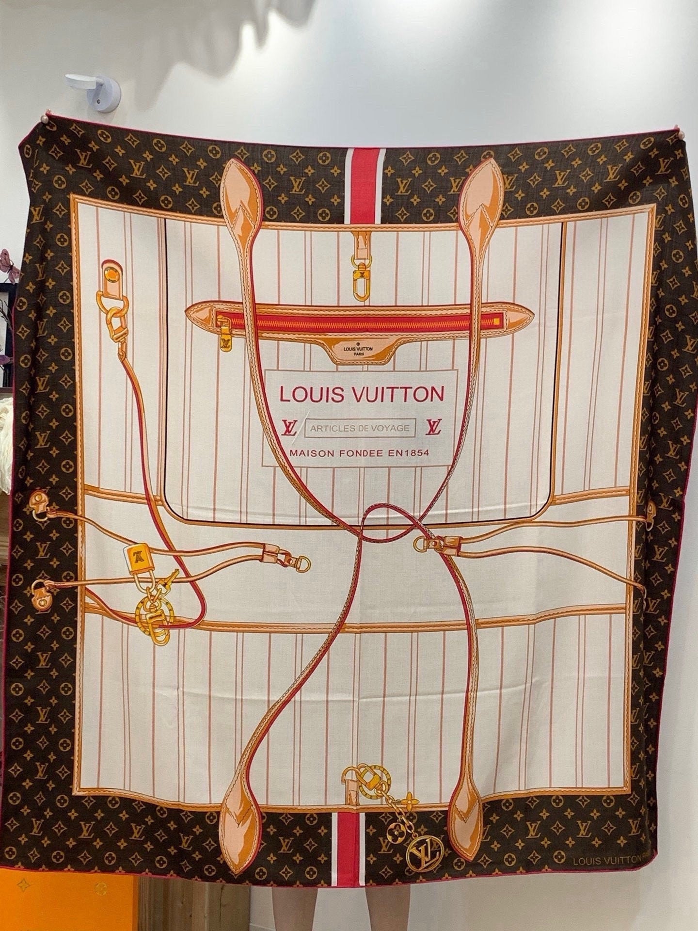 LV 26S SCARF 135 IN CASHMERE AND SILK 315175