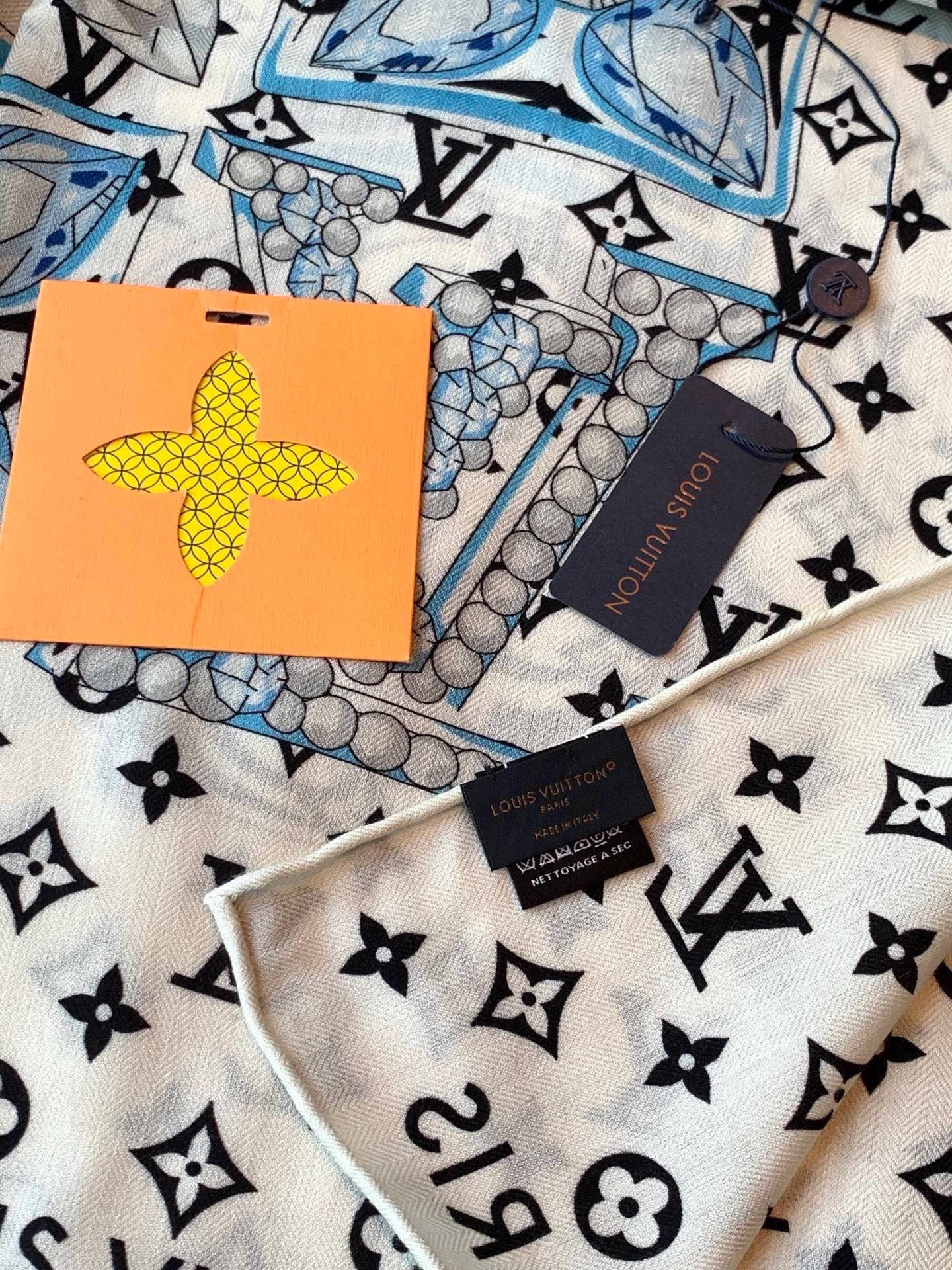 LV 26S SCARF 135 IN CASHMERE AND SILK 316755