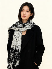 LV 26S SCARF 135 IN CASHMERE AND SILK 316780
