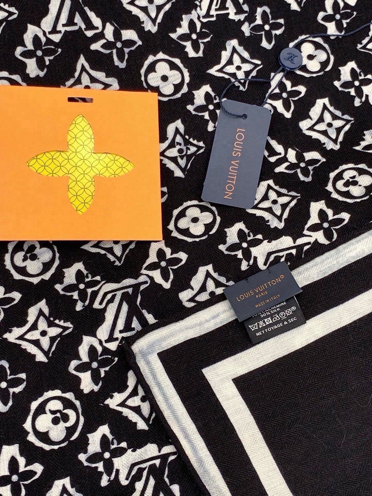 LV 26S SCARF 135 IN CASHMERE AND SILK 320926