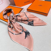 HERMES 26S SCARF 90 IN SILK AND CASHMERE 492390