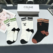 CELINE 26S CREW SOCKS 567893 (1 BOX)