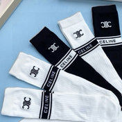 CELINE 26S CREW SOCKS 413909 (1 BOX)