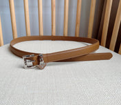 PRADA 25S BELT 15 MM IN BROWN CALFSKIN 571357