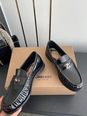 BURBERRY 26S LOAFERS IN BLACK CALFSKIN