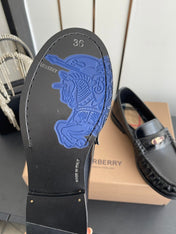 BURBERRY 26S LOAFERS IN BLACK CALFSKIN