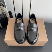 BURBERRY 26S LOAFERS IN BLACK CALFSKIN
