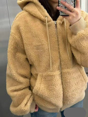CELINE 26S HOODED SHERPA JACKET 691